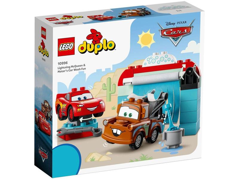 Imagem de LEGO Carros da Disney e Pixar Diversão no Lava - Jato com Relâmpago McQueen e Mate 29 Peças 10996