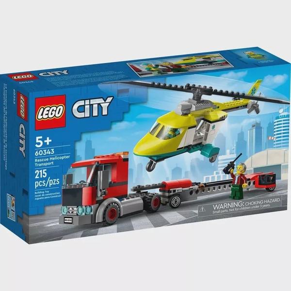 Imagem de Lego Cidade 60343 Transporte De Helicóptero De Resgate