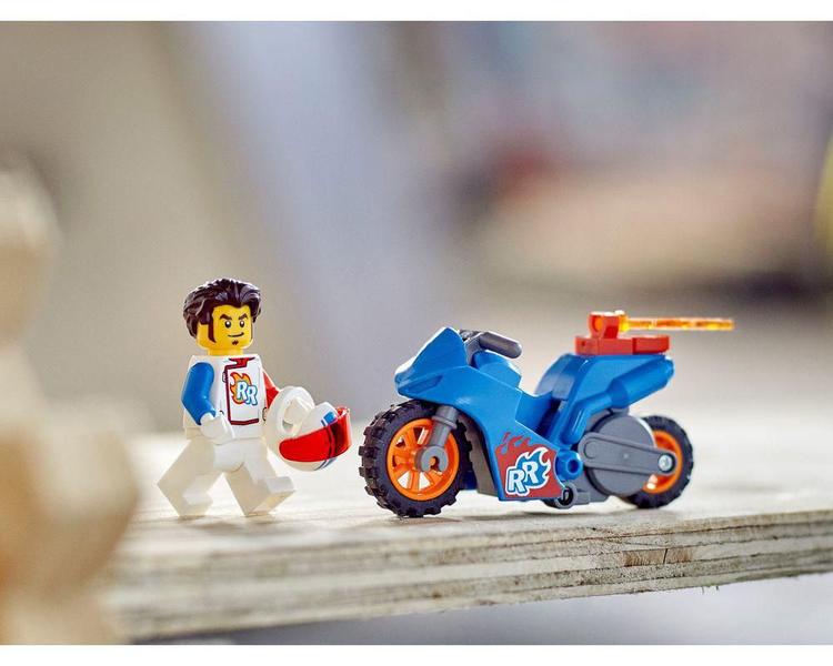 Imagem de Lego City 60298 Motocicleta De Acrobacias Foguete