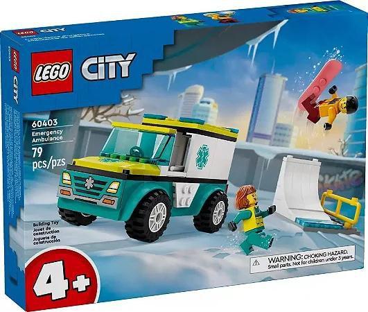 Imagem de LEGO City Ambulância de Emergência e Snowboarder - 60403