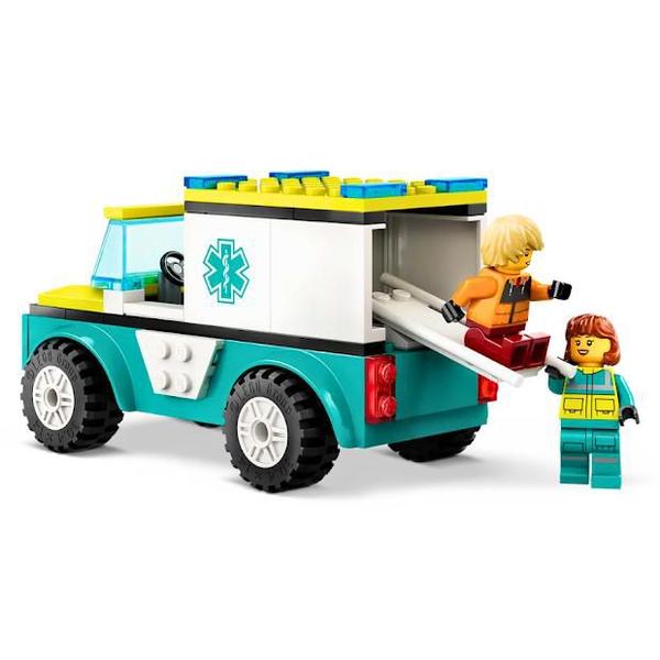 Lego City Ambulância De Emergência E Snowboarder 60403 Imagem de Lego City Ambulância De Emergência E Snowboarder 60403