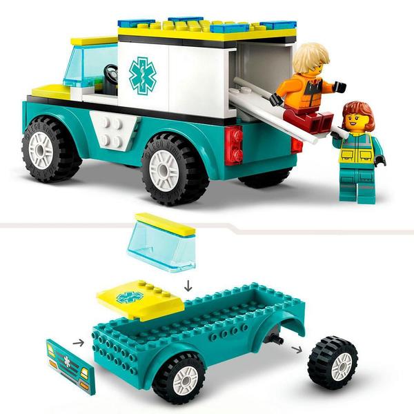 Imagem de LEGO City Ambulância de Emergência e Snowboarder 60403