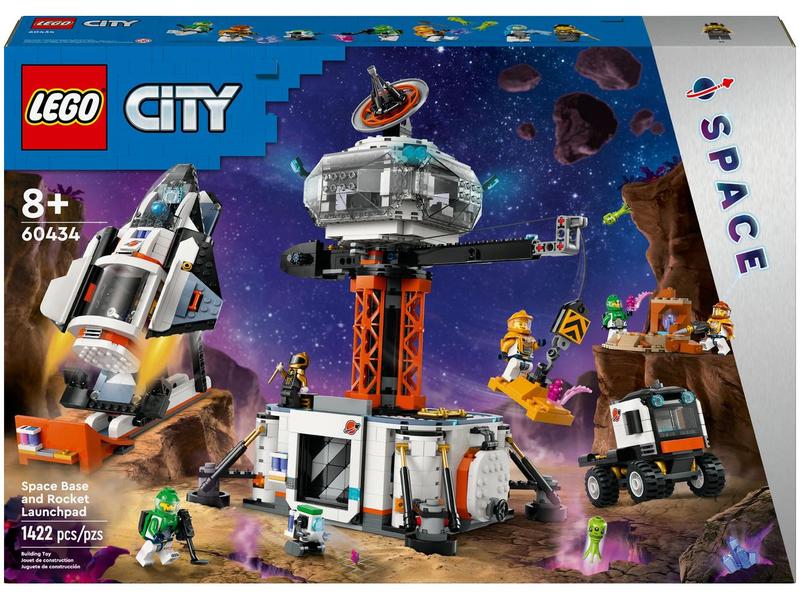 LEGO City Base Espacial e Plataforma de Lançamento - de Foguetes 60434 1422 Peças Imagem de LEGO City Base Espacial e Plataforma de Lançamento
