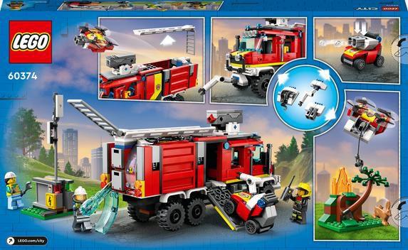 Imagem de Lego city caminhão de comando dos bombeiros 60374 (502 peças)