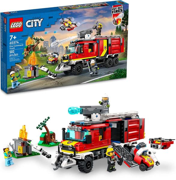 Imagem de LEGO City - Caminhão de Comando dos Bombeiros 60374