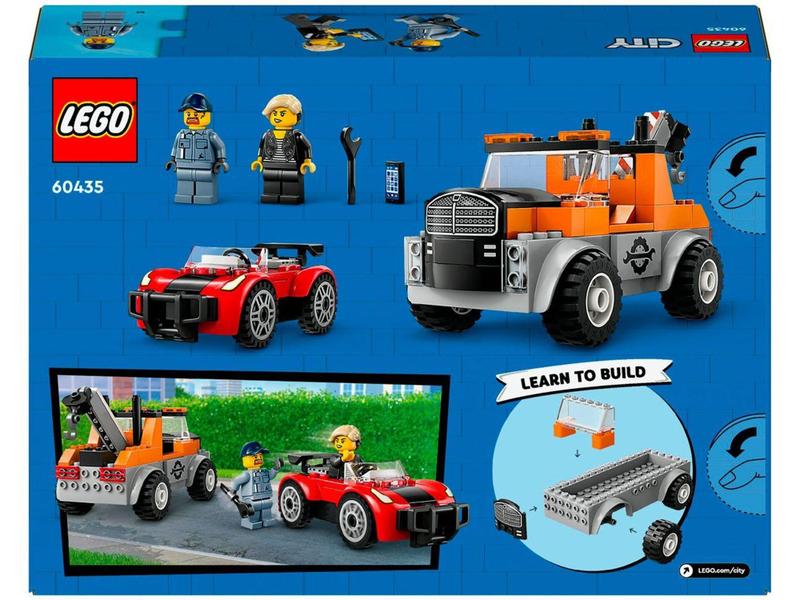 Imagem de LEGO City Caminhão de Reboque e Conserto de Carro  - Esportivo 60435 101 Peças