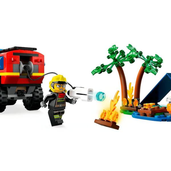 Imagem de Lego City - Caminhão dos Bombeiros 4x4 com Barco de Resgate - 60412