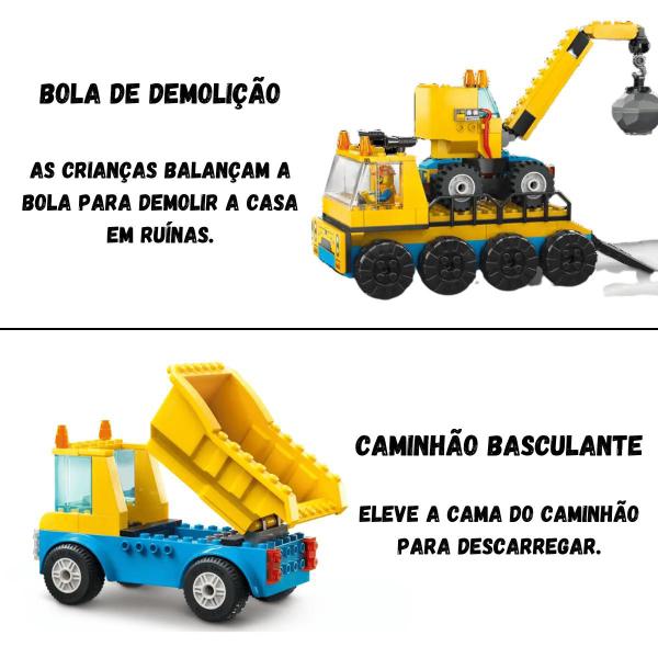 Imagem de Lego City Caminhões de Construção e Guindaste 235 pçs 60391