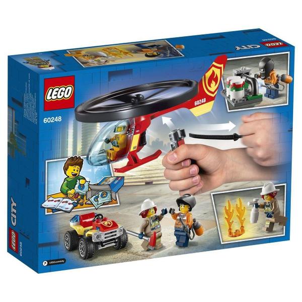 Imagem de Lego City Combate Ao Fogo Com Helicóptero 93 Peças - 60248