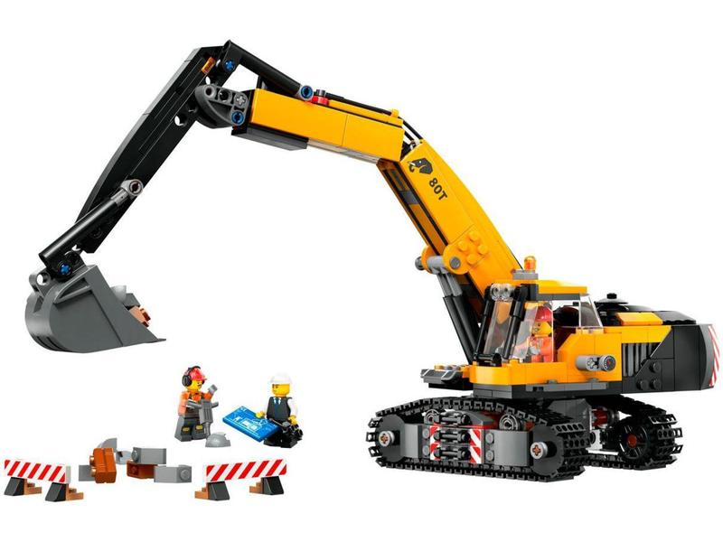 Imagem de LEGO City Escavadeira de Construção Amarela - 60420 633 Peças