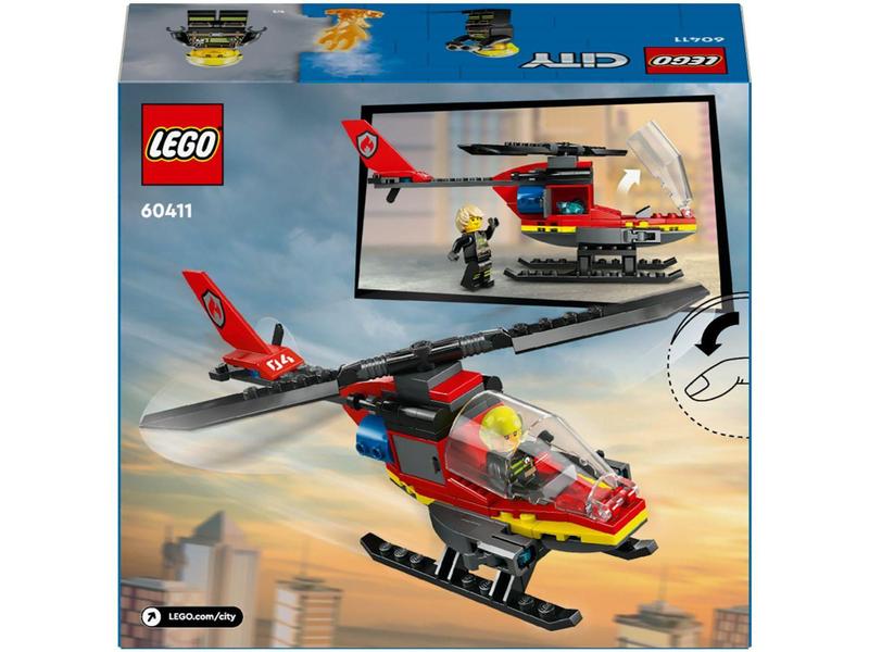 Imagem de LEGO City Helicóptero dos Bombeiros 60411 - 85 Peças