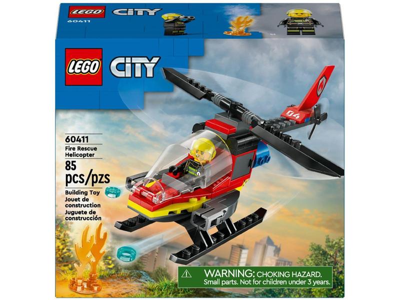 Imagem de LEGO City Helicóptero dos Bombeiros 60411 - 85 Peças