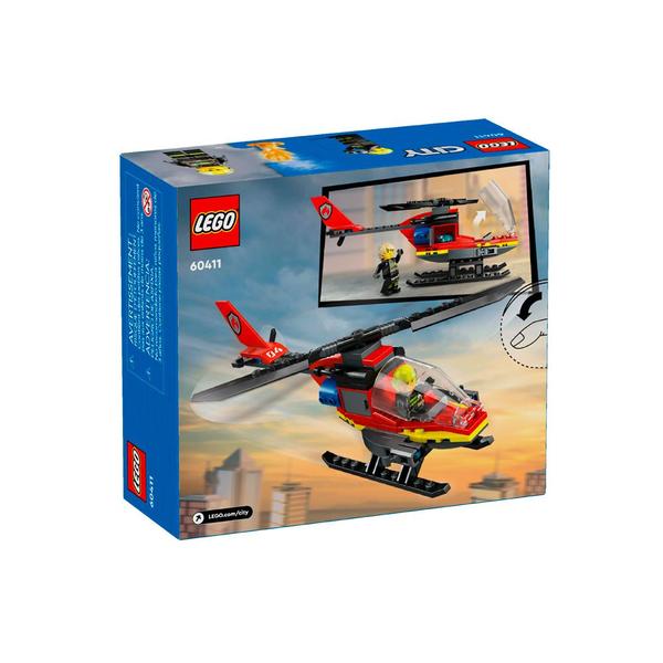 Imagem de Lego City Helicóptero dos Bombeiros LEGO 60411 85 Peças