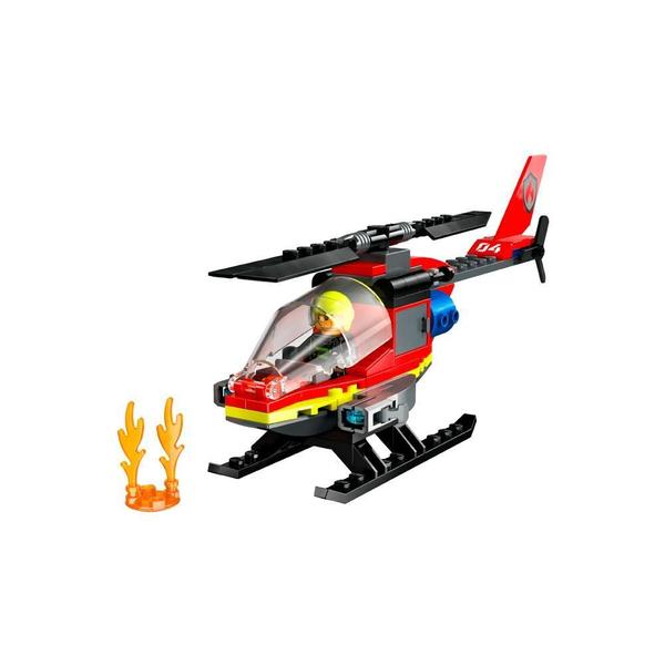 Imagem de Lego City Helicóptero Dos Bombeiros Lego 60411 85 Peças