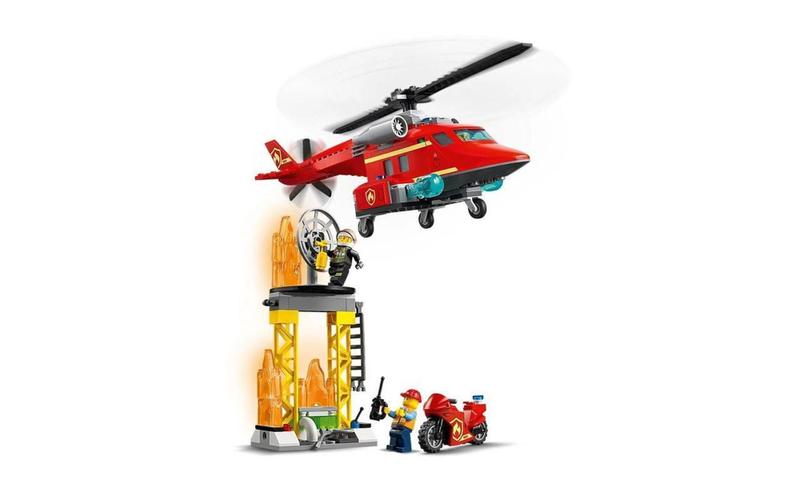 Imagem de Lego City Helicóptero  Resgate dos Bombeiros 212 Peças 60281