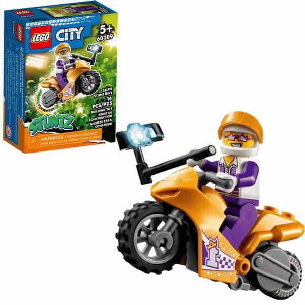 Imagem de LEGO City Motocicleta de Acrobacias Selfie 14 Peças 5+ 60309