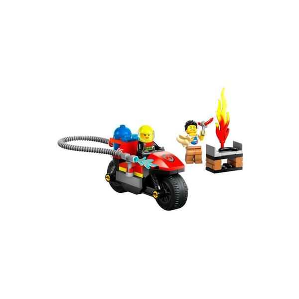 Imagem de Lego City Motocicleta Dos Bombeiros Lego 60410 57 Peças