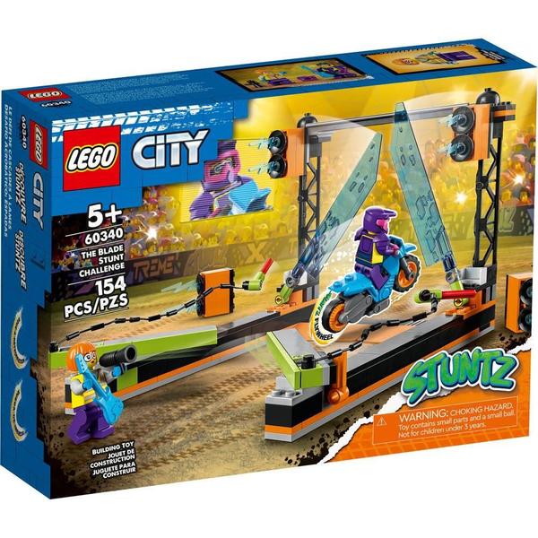 Imagem de Lego City O Desafio De Acrobacias Com Laminas 60340 154Pcs