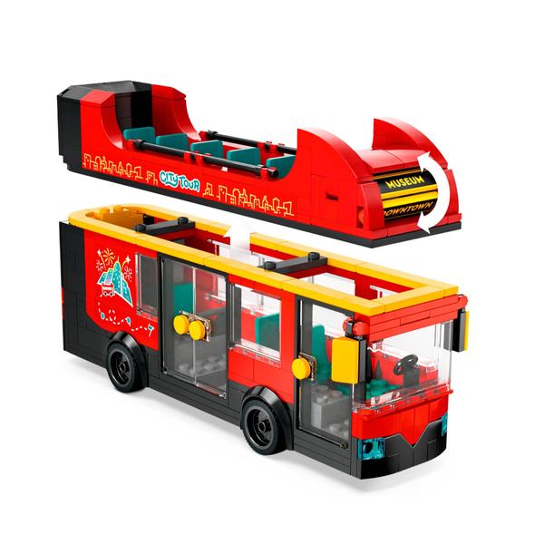 Imagem de LEGO CITY - Ônibus turístico vermelho de dois andares
