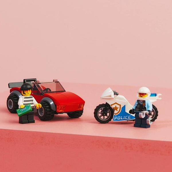 Imagem de Lego City Perseguição Com Moto Da Polícia 59 Peças - 60392