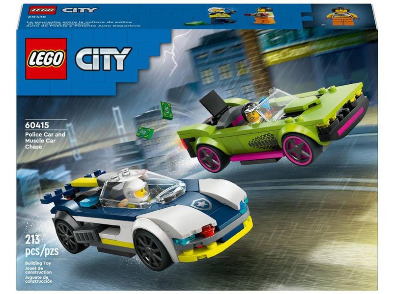 Imagem de LEGO City Perseguição de Carro da Polícia e Muscle - Car 60415 213 Peças