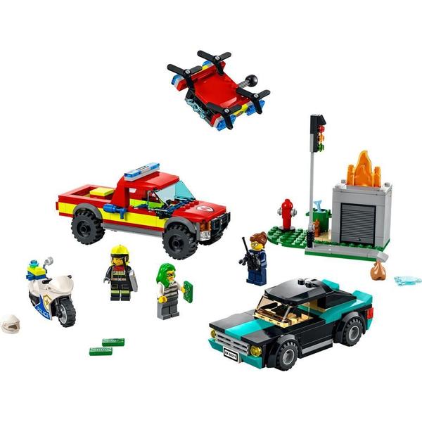 Imagem de Lego City Resgate Dos Bombeiros E Perseguição De Polícia 60319