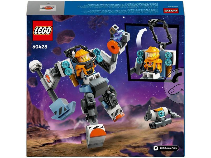 LEGO City Robô de Construção Espacial - 60428 140 Peças Imagem de LEGO City Robô de Construção Espacial - 60428 140 Peças