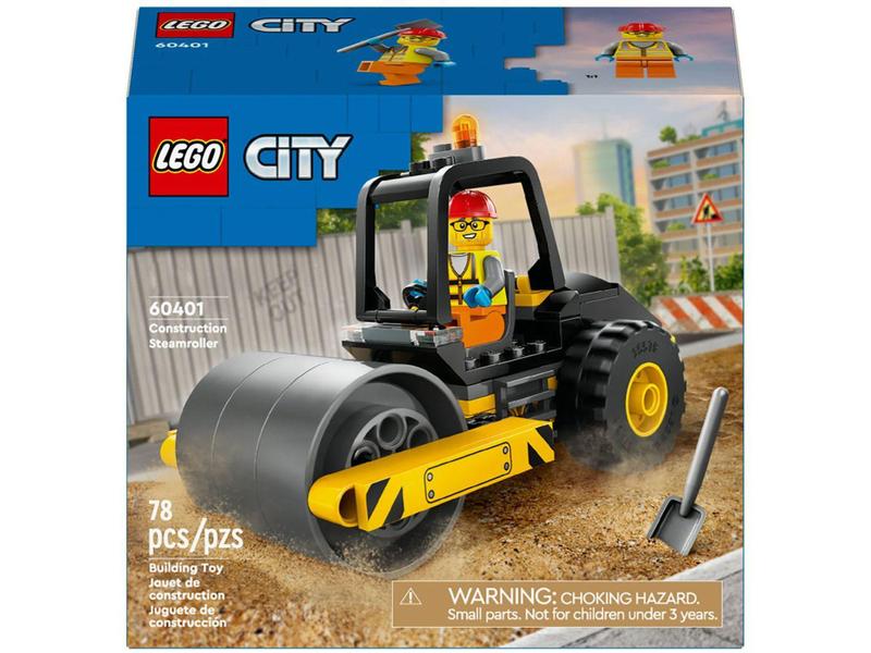 Imagem de LEGO City Rolo Compressor de Construção - 60401 78 Peças