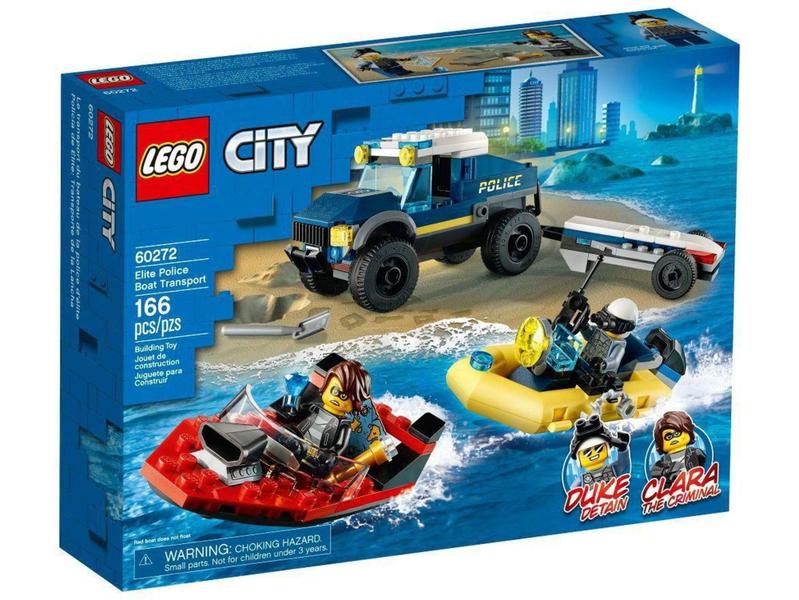 Imagem de Lego City Transporte de Barco da Policia 60272