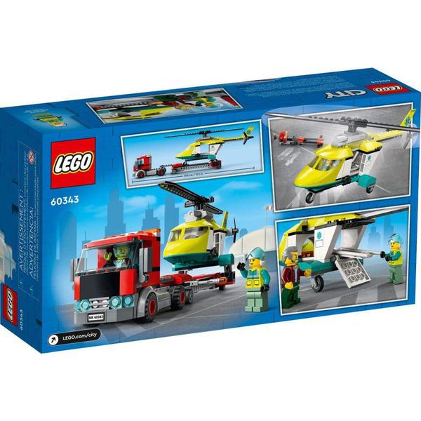 Imagem de Lego City Transporte de Helicóptero de Salvamento 60343 215pcs