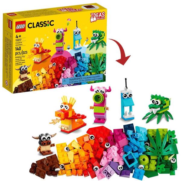 Imagem de Lego Classic Monstros Criativos 140pcs 5 Monstros 11017