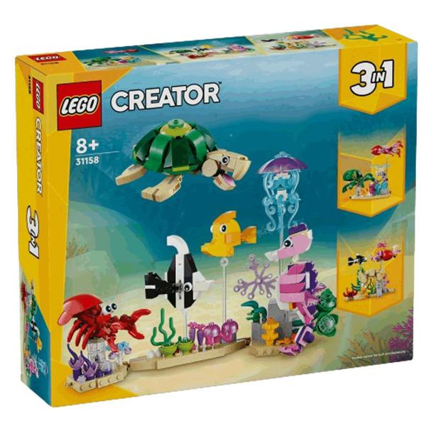 Lego Creator 3 em 1 Animais Aquáticos Marinhos 31158 Imagem de Lego Creator 3 em 1 Animais Aquáticos Marinhos 31158