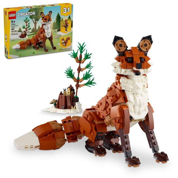 Imagem de LEGO Creator 3 em 1 Animais da Floresta, 667 Peças, 31154