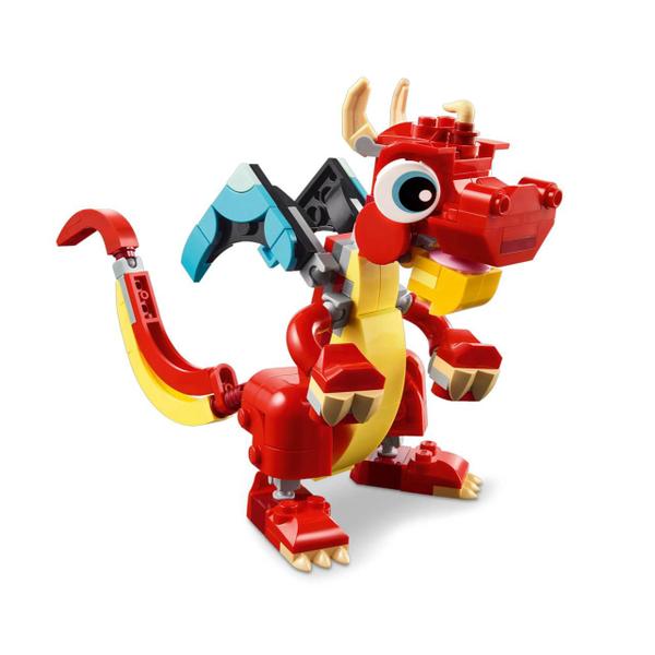 Imagem de Lego Creator 3 em 1 Dragão Vermelho 149 pcs - 31145