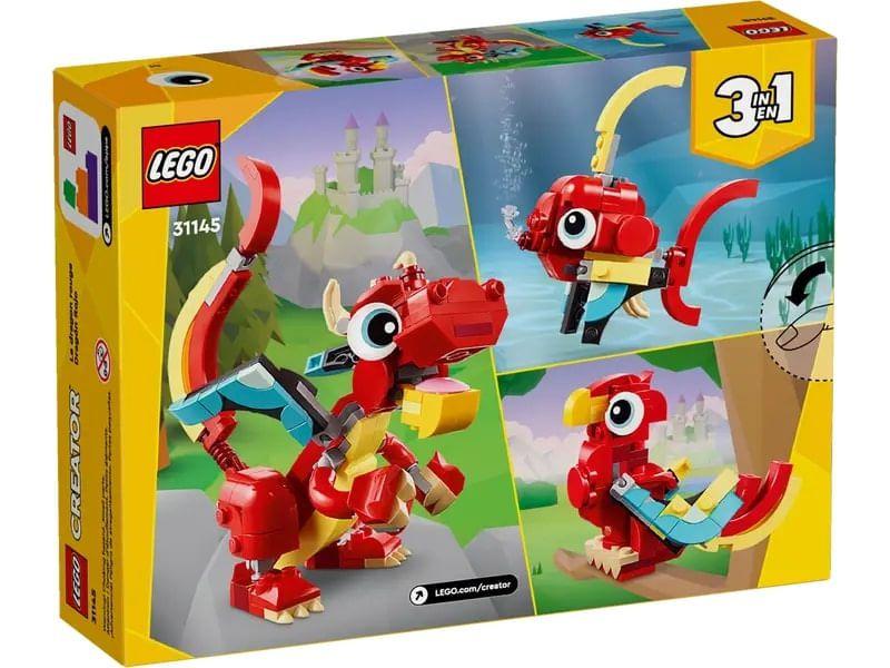 LEGO Creator 3 em 1 - Dragão Vermelho - 149 Peças - 31145 Imagem de LEGO Creator 3 em 1 - Dragão Vermelho - 149 Peças - 31145