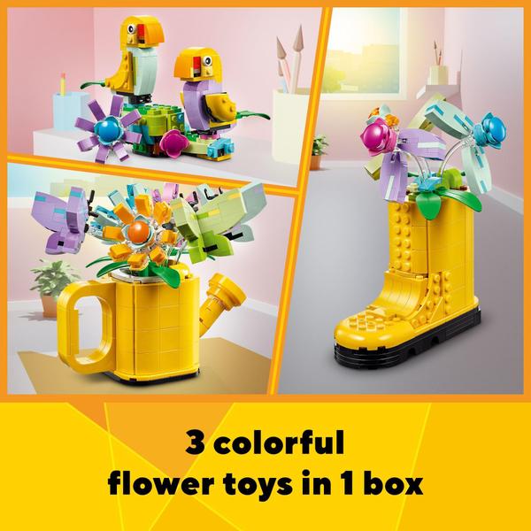 Imagem de LEGO Creator 3 em 1 Flores no Regador, 420 Peças, 31149