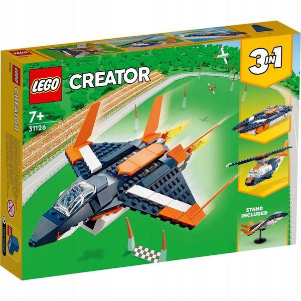 Imagem de Lego Creator 3 Em 1 Jato Supersônico 215 Peças - 31126