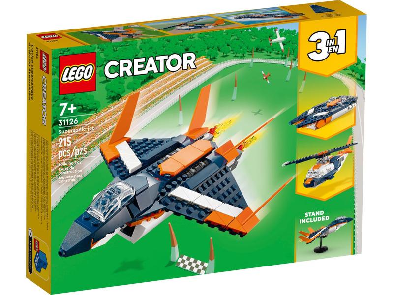 Imagem de LEGO Creator 3 em 1 - Jato Supersônico - 215 Peças - 31126