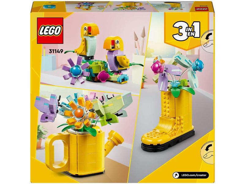 Imagem de LEGO Creator 3 em 1 Regador com Flores - 31149 420 Peças