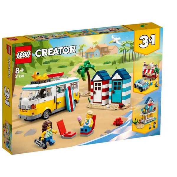 Imagem de Lego Creator 3 em 1 Trailer de Praia 556 peças 31138