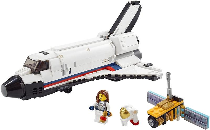 Imagem de LEGO Creator 3in1 Space Shuttle Adventure 31117 Building Kit Brinquedos legais para crianças que amam foguetes e diversão criativa Novo 2021 (486 Peças)