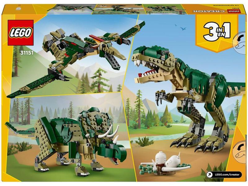 Imagem de LEGO Creator T rex 3 em 1 31151  - 626 Peças