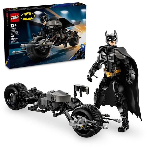 Imagem de LEGO DC Batman: Figura de Construção do Batman e a Motocicleta Bat-Pod 76273