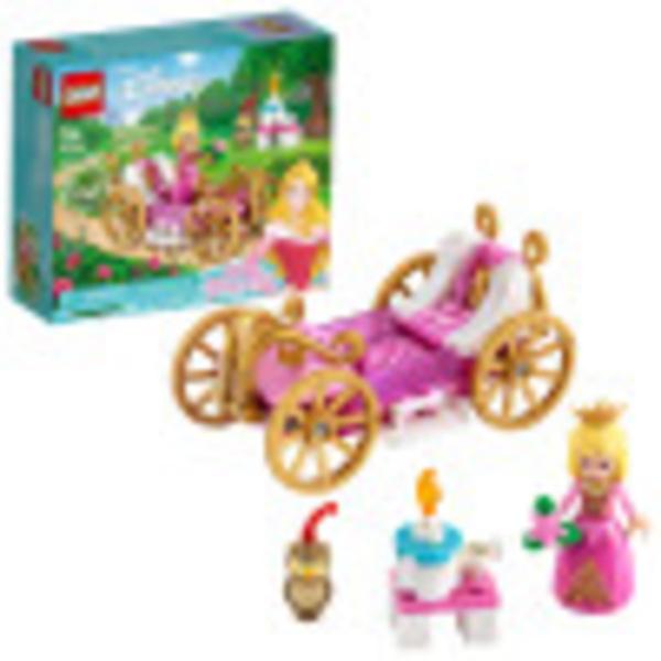 Imagem de LEGO Disney Aurora's Royal Carriage 43173 Creative Princess Building Kit, Nova 2020 (62 Peças)