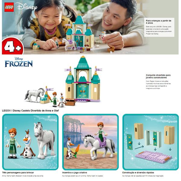 Imagem de Lego - Disney Princess - Castelo Divertido de Anna e Olaf