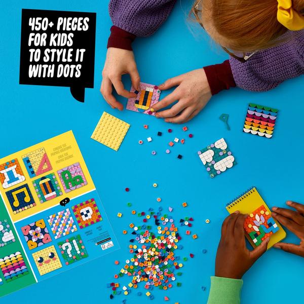 Imagem de LEGO DOTS Adesivo Patches Mega Pack 41957 DIY Craft Building Toy Set para meninas, meninos e crianças com idades 6+ Kit com telas personalizáveis (486 peças)