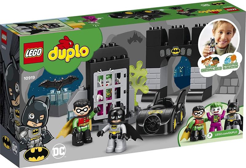 Imagem de LEGO DUPLO Batman Batcave 10919 Action Figure Toy for Toddlers com Batman, Robin, O Coringa e O Batmóvel Grande presente para crianças super-heróis que amam jogo imaginativo, novo 2020 (33 peças)