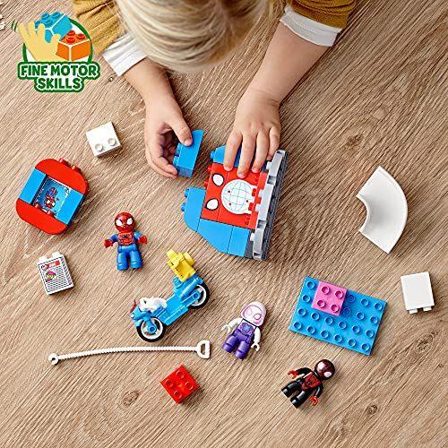 Imagem de LEGO DUPLO Marvel Spider-Man Headquarters 10940 Spidey and His Amazing Friends TV Show Building Toy for Kids Nova 2021 (36 Peças)