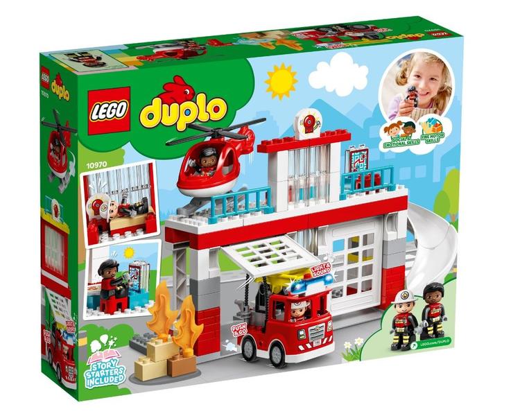 Imagem de Lego Duplo Quartel dos Bombeiros e Helicóptero - 10970