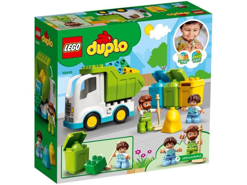 Imagem de LEGO Duplo Tow Caminhão de Lixo e Reciclagem - 19 Peças 10945